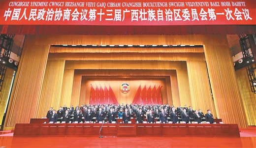 广西壮族自治区政协十三届一次会议胜利闭幕