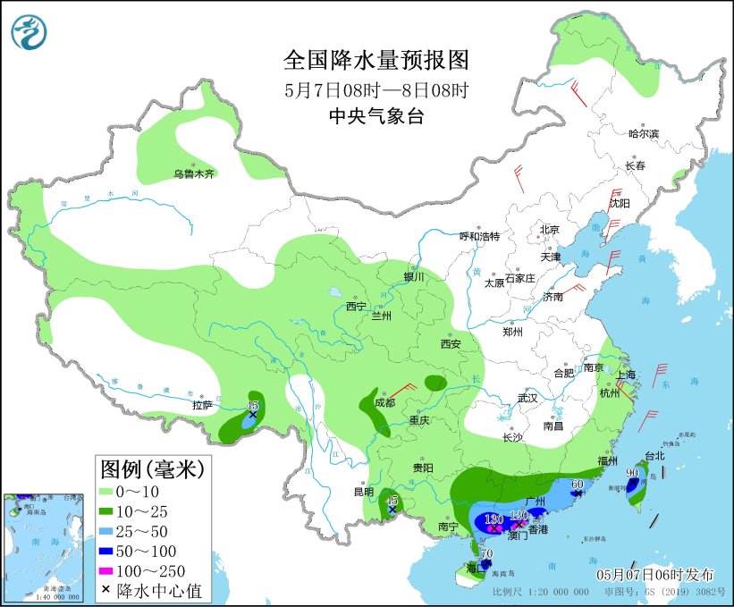 广西广东等地仍有较强降雨 西北地区多降水天气