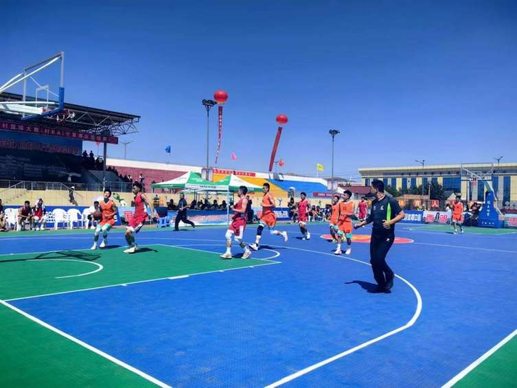 全国和美乡村篮球大赛宁夏赛区选拔赛开幕