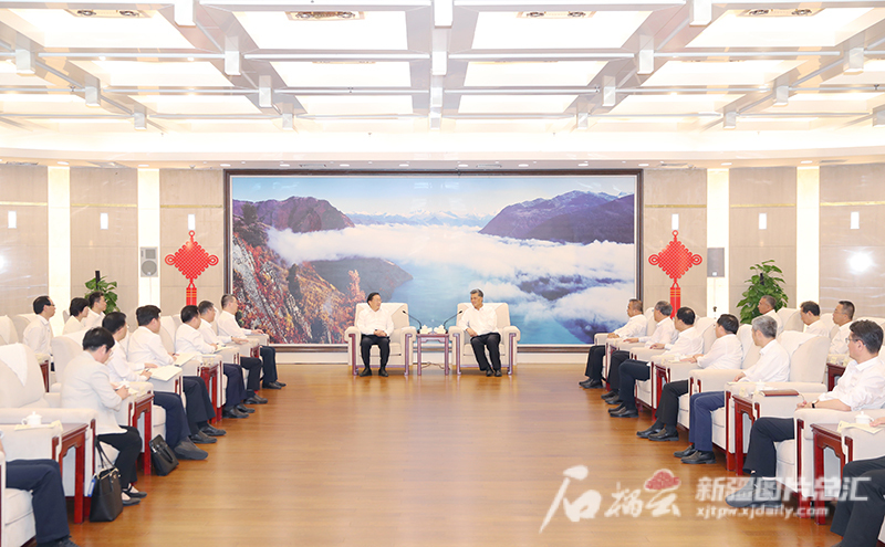 湖北省党政代表团来疆考察对接对口支援工作