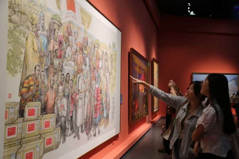 “一带一路”主题美术创作工程作品展亮相南宁