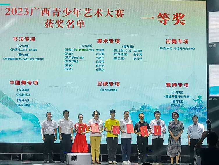 2023年广西青少年文化艺术大赛颁奖