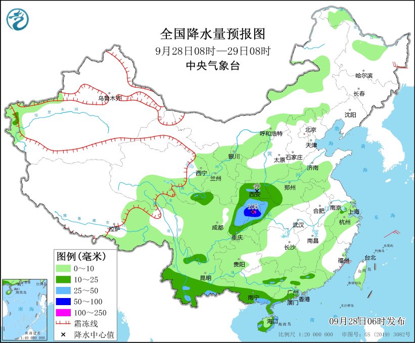 内蒙古和东北地区将有大风降温天气 华西地区持续阴雨