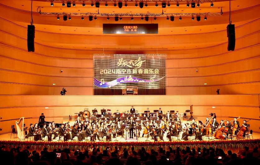 广西南宁：新春主题音乐会 唱响发展主旋律