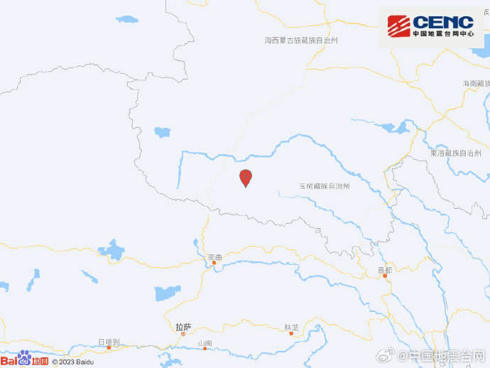 青海玉树州杂多县发生3.6级地震 震源深度10千米