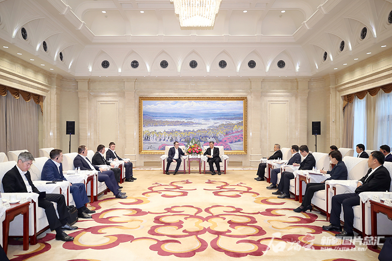 马兴瑞艾尔肯·吐尼亚孜会见哈萨克斯坦贸易和一体化部部长沙卡利耶夫