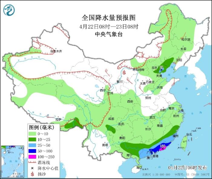 广东福建等地仍多降雨 西北地区东部有沙尘天气