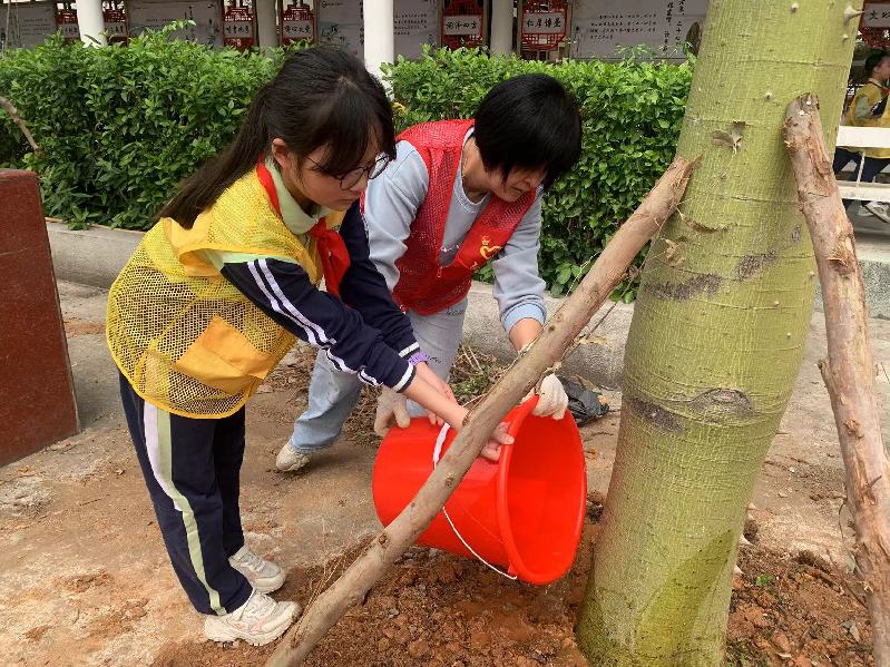 党建引领，共建绿美校园——中山火炬开发区第一小学携手共绘绿美校园新篇章