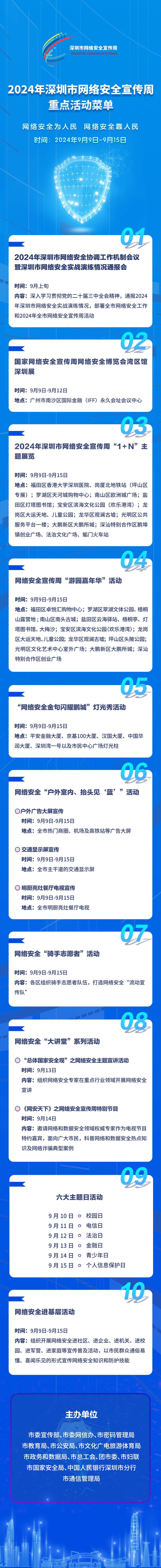 2024年深圳市网络安全宣传周下周启动！十大精彩活动先睹为快→