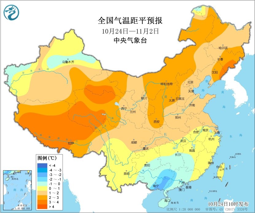 南部及东部沿海有较强风雨 北方大部气温偏高