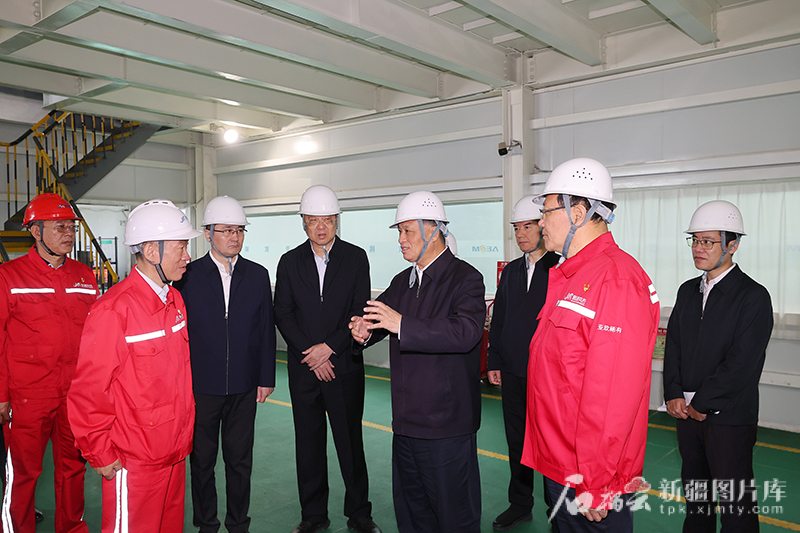 马兴瑞在乌鲁木齐调研工业经济发展工作