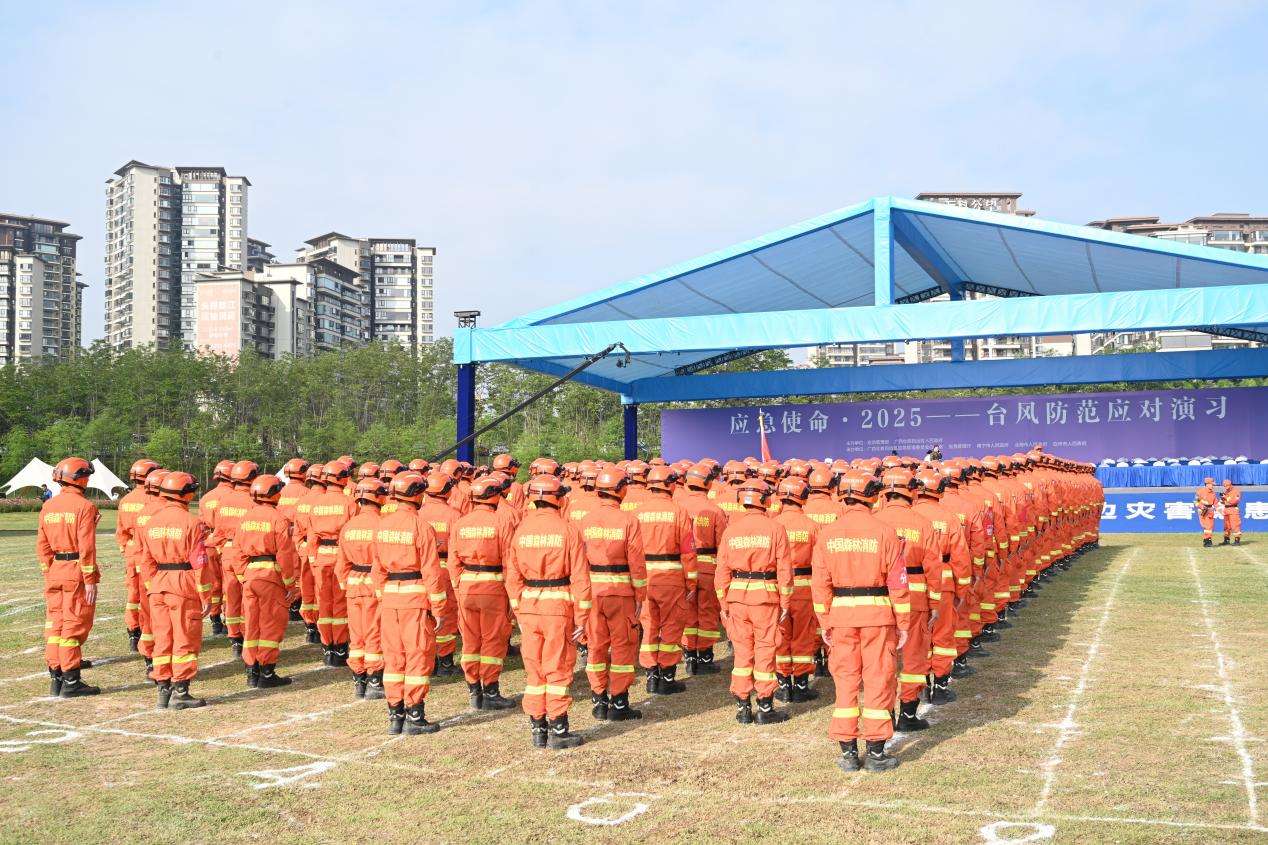广西多地举行台风防范应对演习