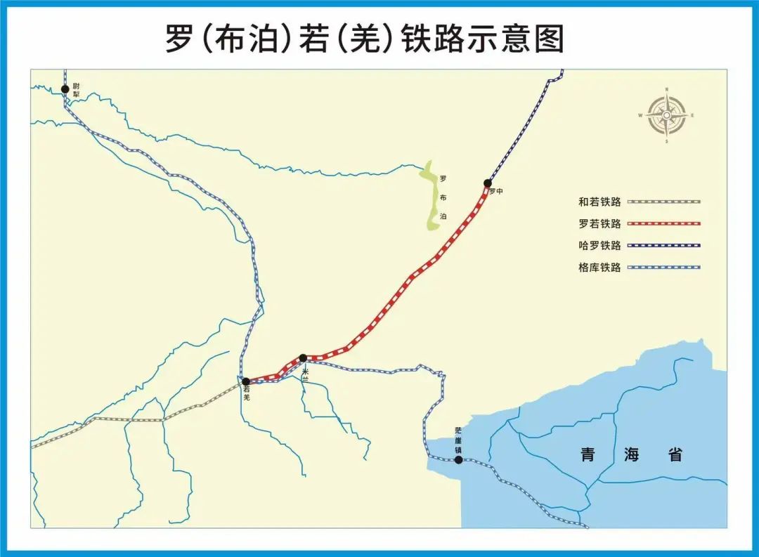 罗若铁路米兰至罗布泊段开始铺轨