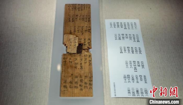 长江中游简牍文物首次集中展出