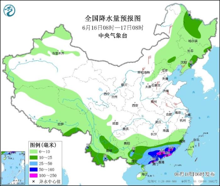 今日广东仍有强降雨 16日至18日中东部地区高温发展增多