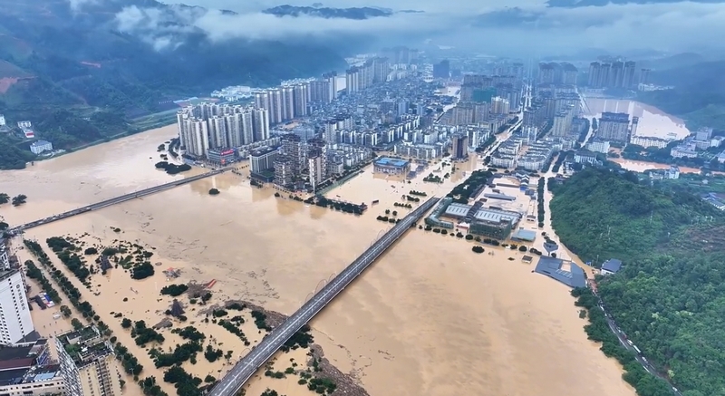 贵州榕江遭遇特大洪水 多方力量紧急驰援