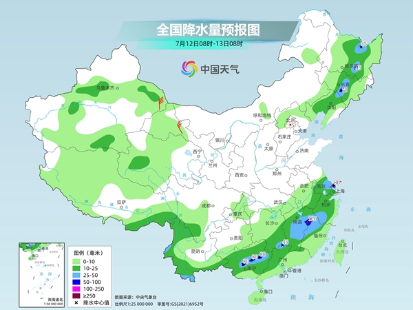 江南华南仍有较大范围强降雨 未来一周北方暑热升级