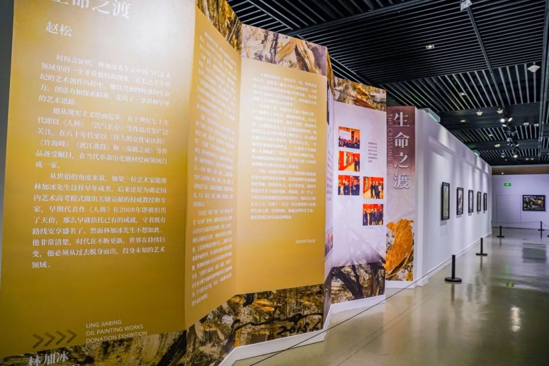“生命之渡——林加冰油画作品捐献展”在芜湖市博物馆开幕