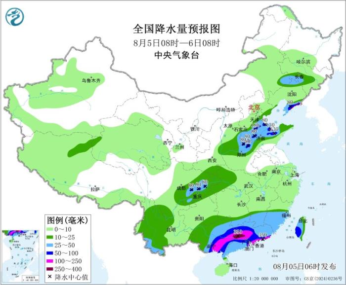 鲁豫粤桂等地有强降雨 四川盆地黄淮江汉等地有高温天气