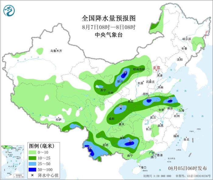 鲁豫粤桂等地有强降雨 四川盆地黄淮江汉等地有高温天气