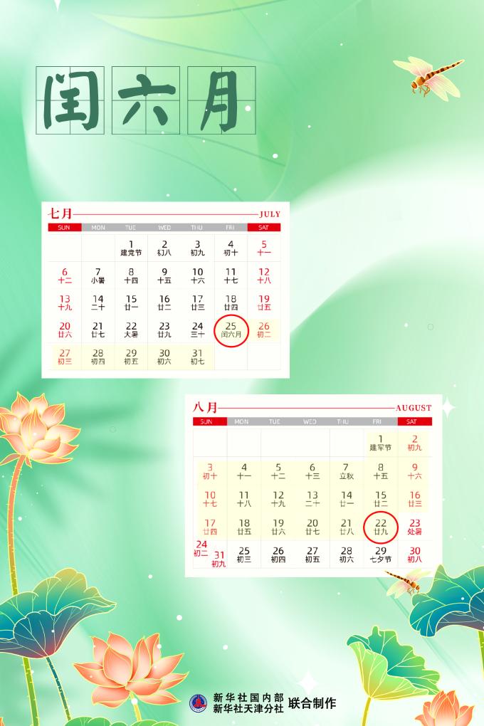 闰六月今结束，再次出现要等到2036年！