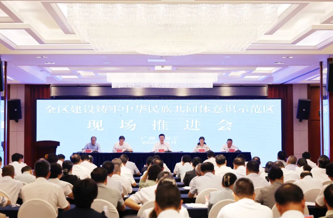 全区建设铸牢中华民族共同体意识示范区现场推进会在南宁召开 胡帆出席并讲话