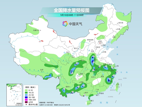 北方较强降雨过程来袭 明起南方“秋老虎”陆续返场