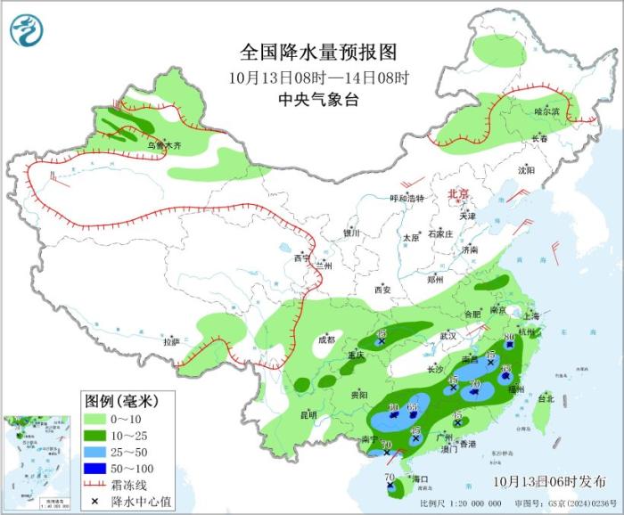 四川盆地东部至黄淮等地多降雨 新疆等地有雨雪降温过程