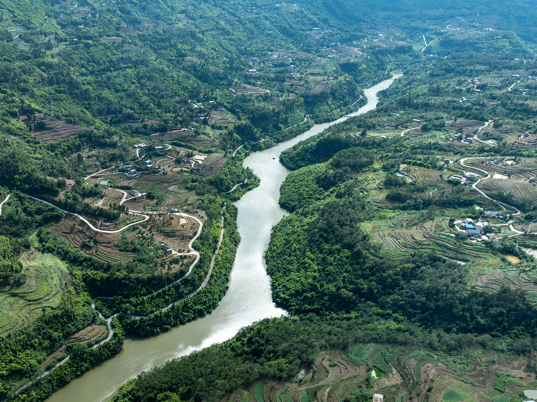 镜鉴|定格美丽重庆:黎香溪涪陵段生态治理成效显著 镜鉴|定格美丽重庆:黎香溪涪陵段生态治理成效显著