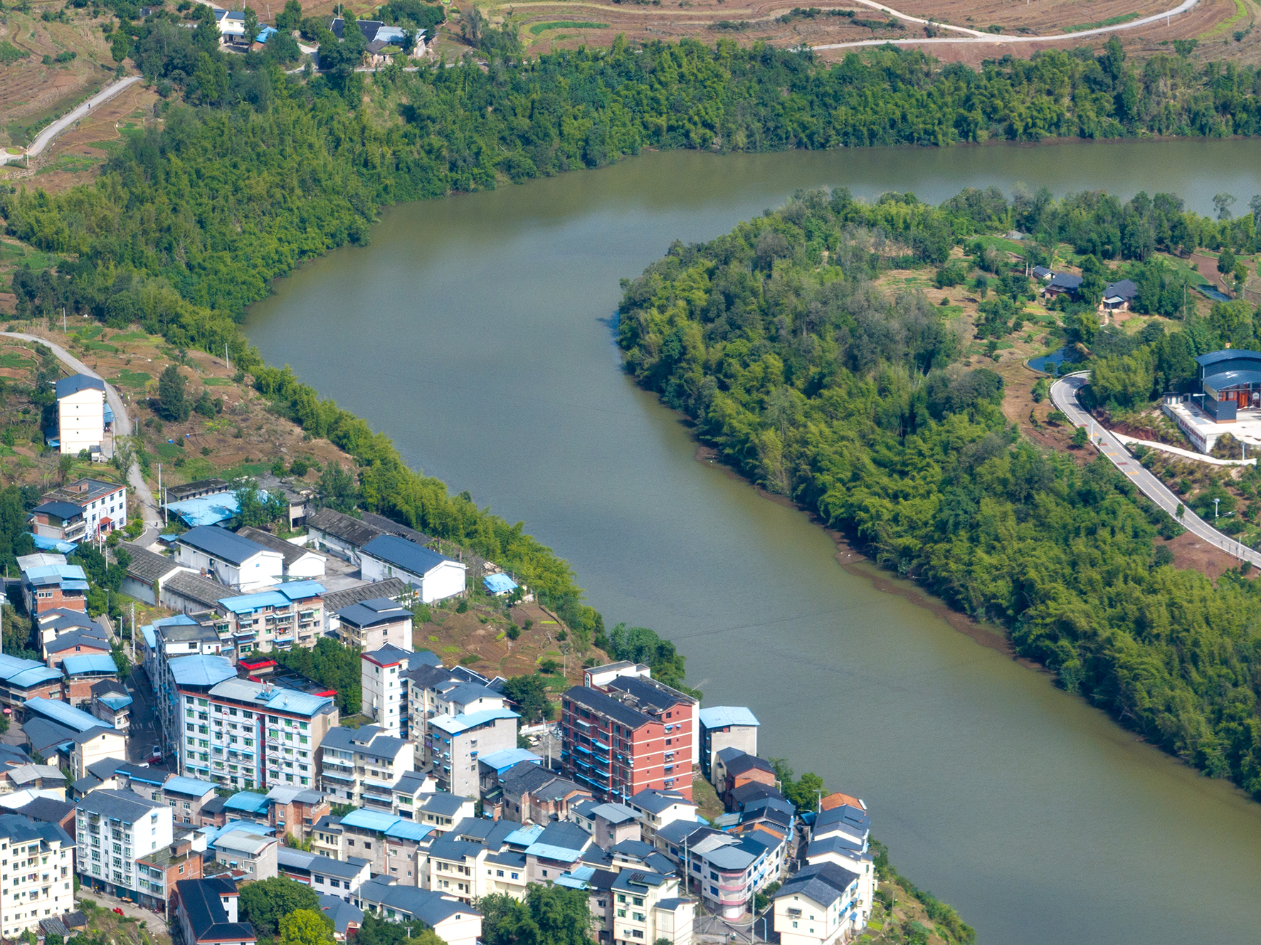 镜鉴|定格美丽重庆:黎香溪涪陵段生态治理成效显著 镜鉴|定格美丽重庆:黎香溪涪陵段生态治理成效显著