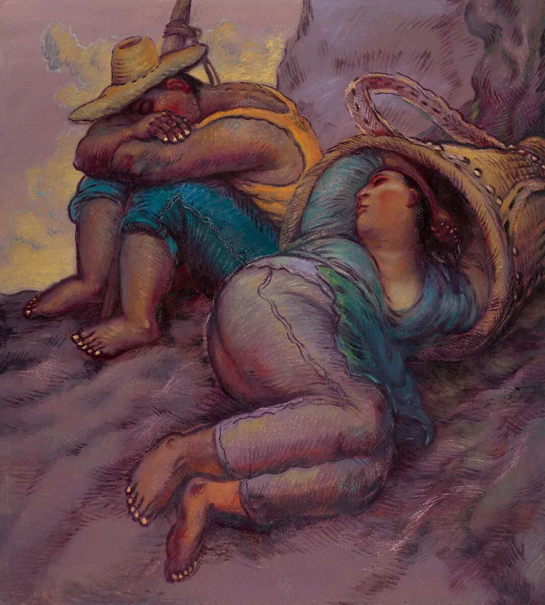 十四艺节 | 重庆61件作品入选全国三大展览 罗中立《息》200×180cm 布面油画 2023年.jpg