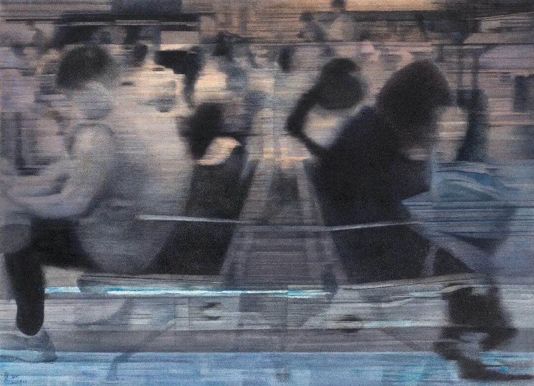 十四艺节 | 重庆61件作品入选全国三大展览 栗珊《归途有风1》105x76cm 水彩 2025年.jpg