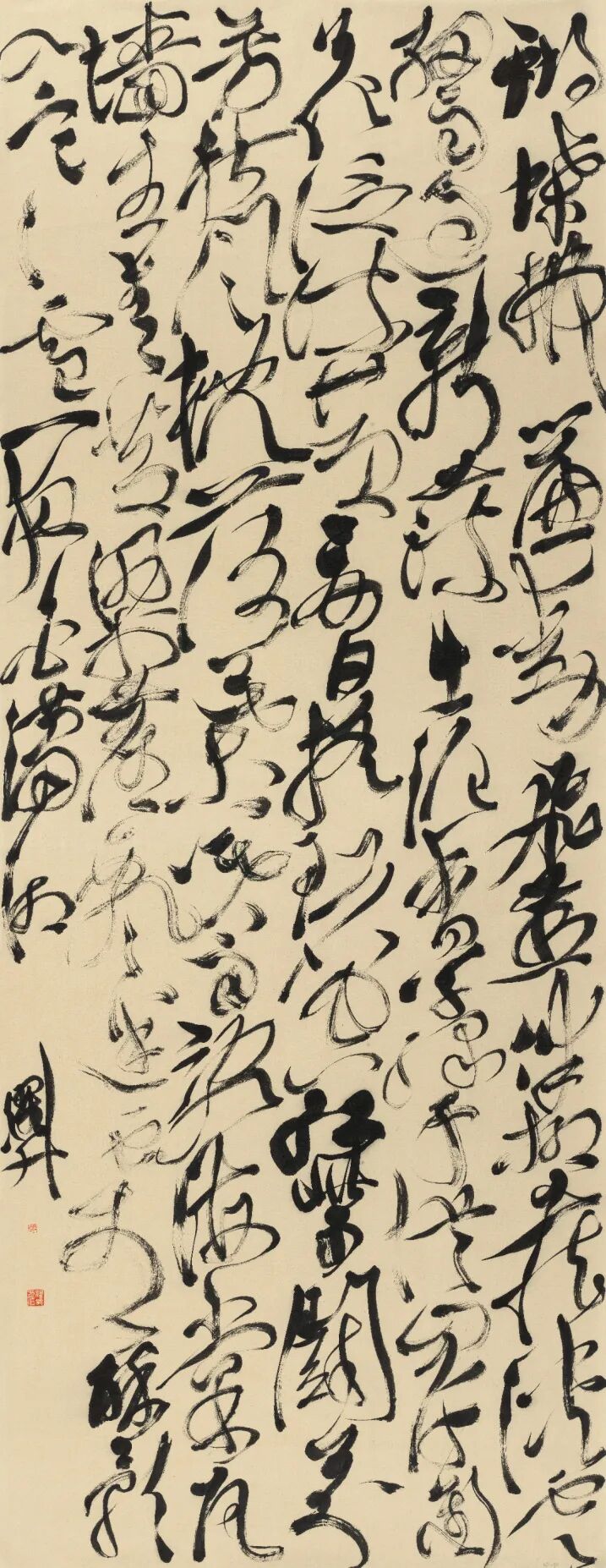 十四艺节 | 重庆61件作品入选全国三大展览 张耀升 书法 《自作古风一首》181x70cm.jpg