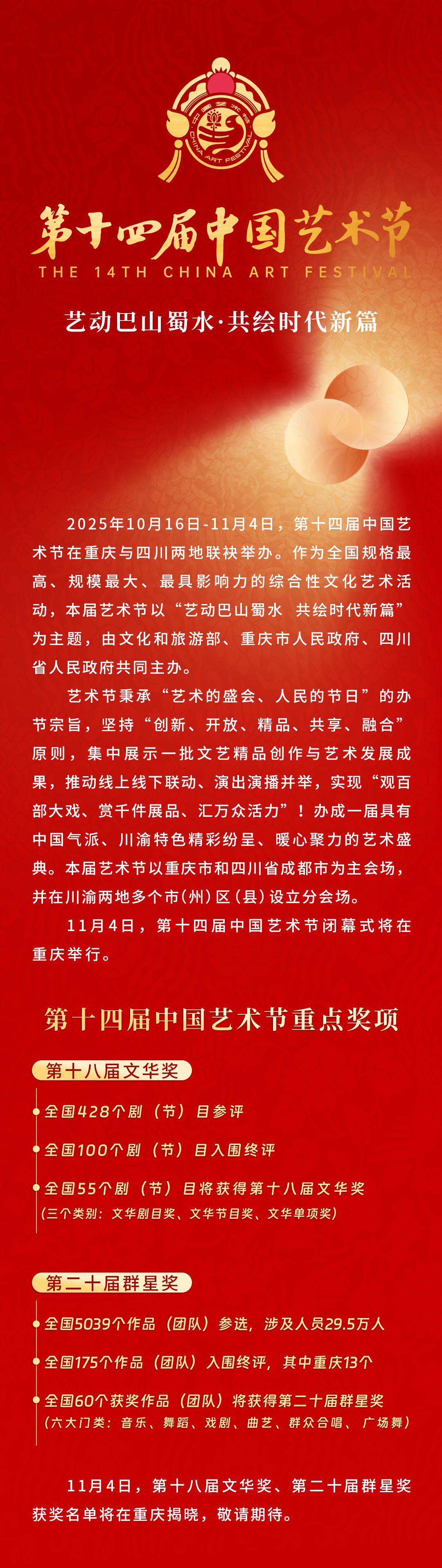 十四艺节 | 艺韵绵长启新章 第十四届中国艺术节11月4日闭幕