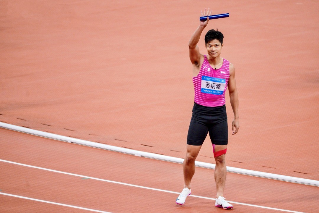 立白用品质护航十五运会，助力“立白活力健康代言人”苏炳添全力奔跑！