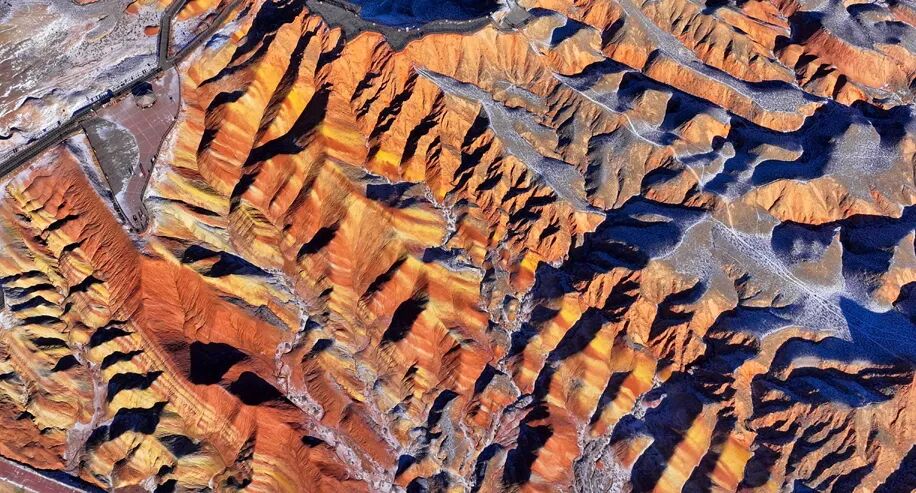 【组图】张掖临泽:雪浴丹霞景色美 【组图】张掖临泽:雪浴丹霞景色美