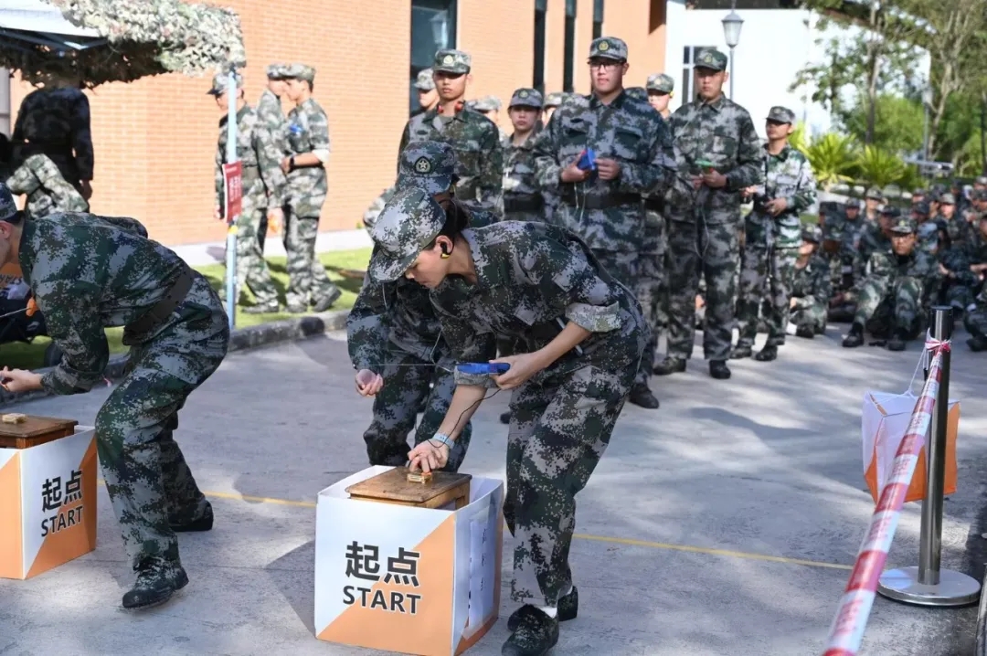 广西28所学校学生选手同台竞技军事技能