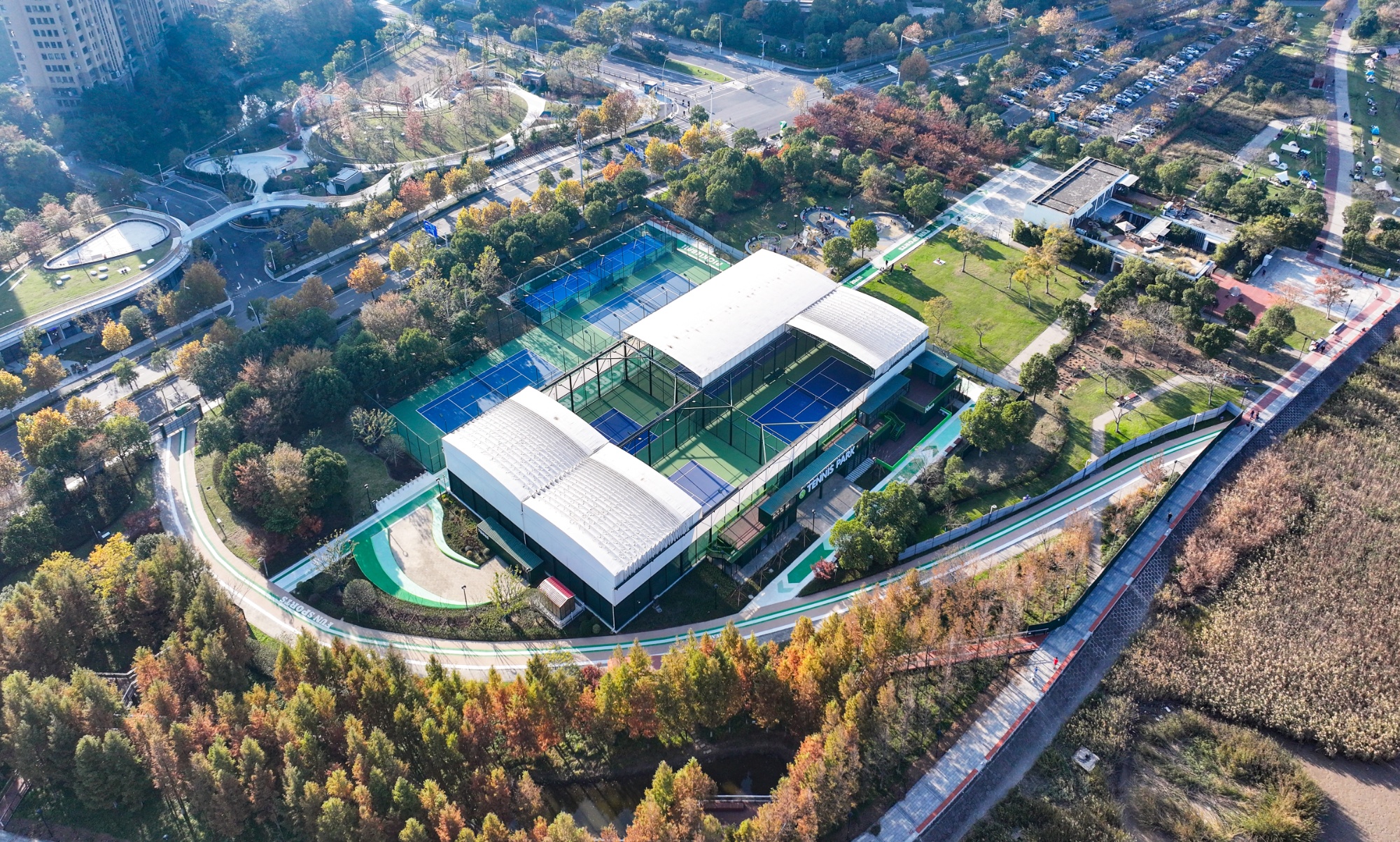 宁波高新区滨江水韵公园成市民运动休闲新地标