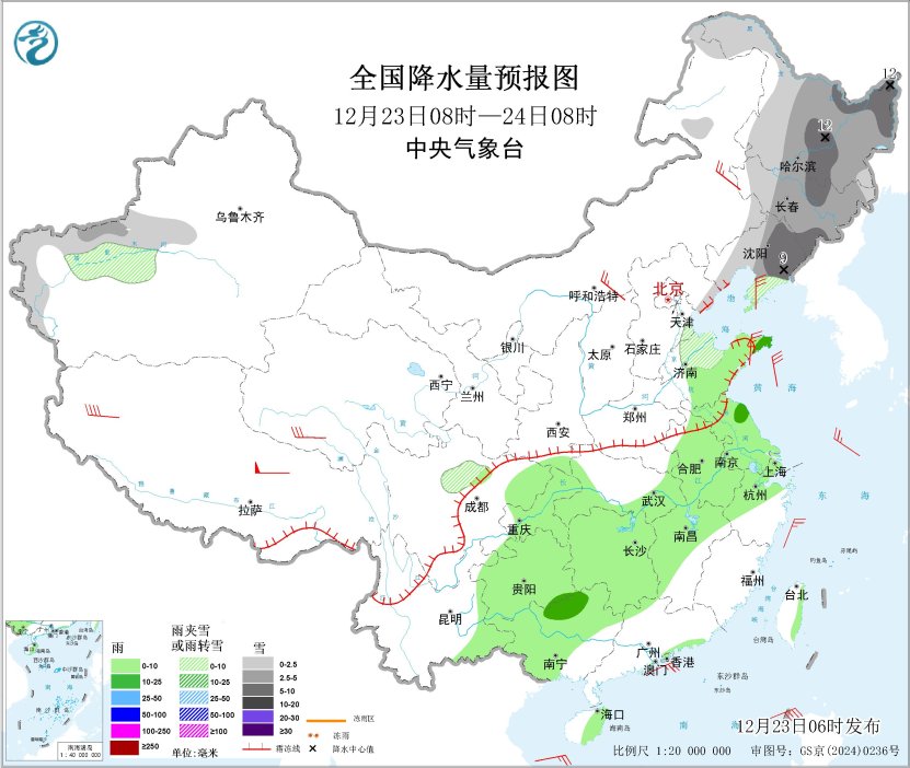 冷空气影响继续 东北地区将有较强降雪