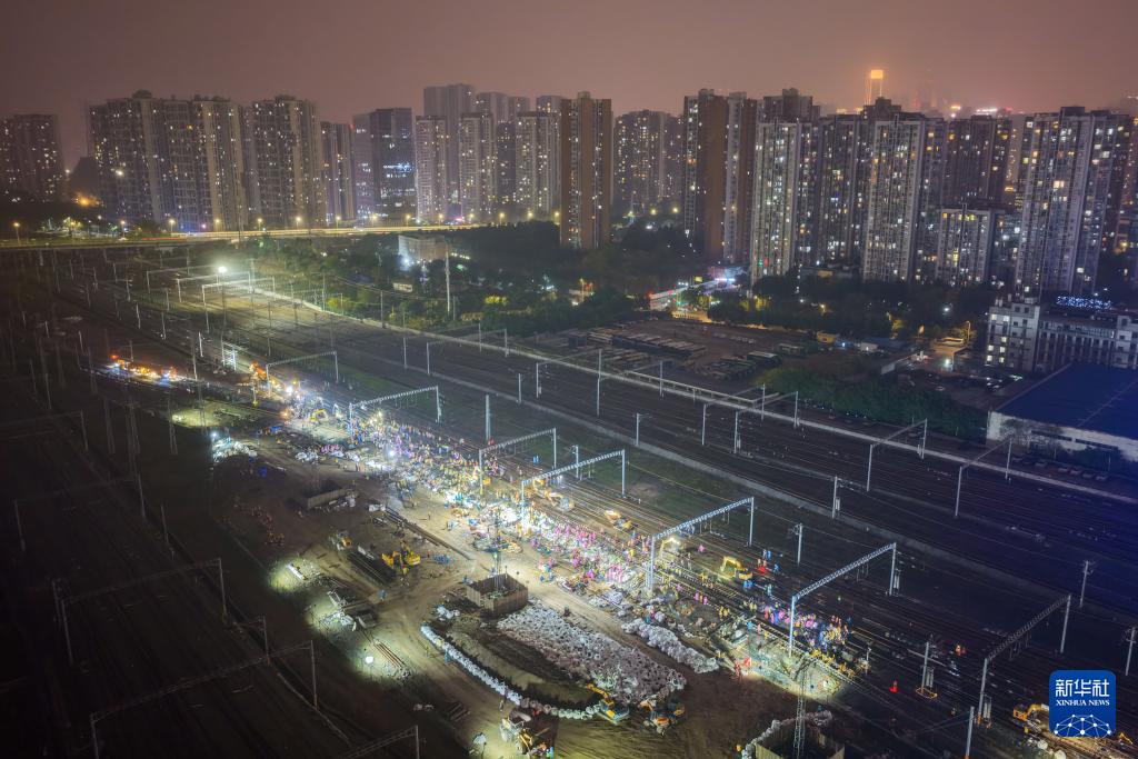 成渝中线高铁引入重庆北站工程稳步推进