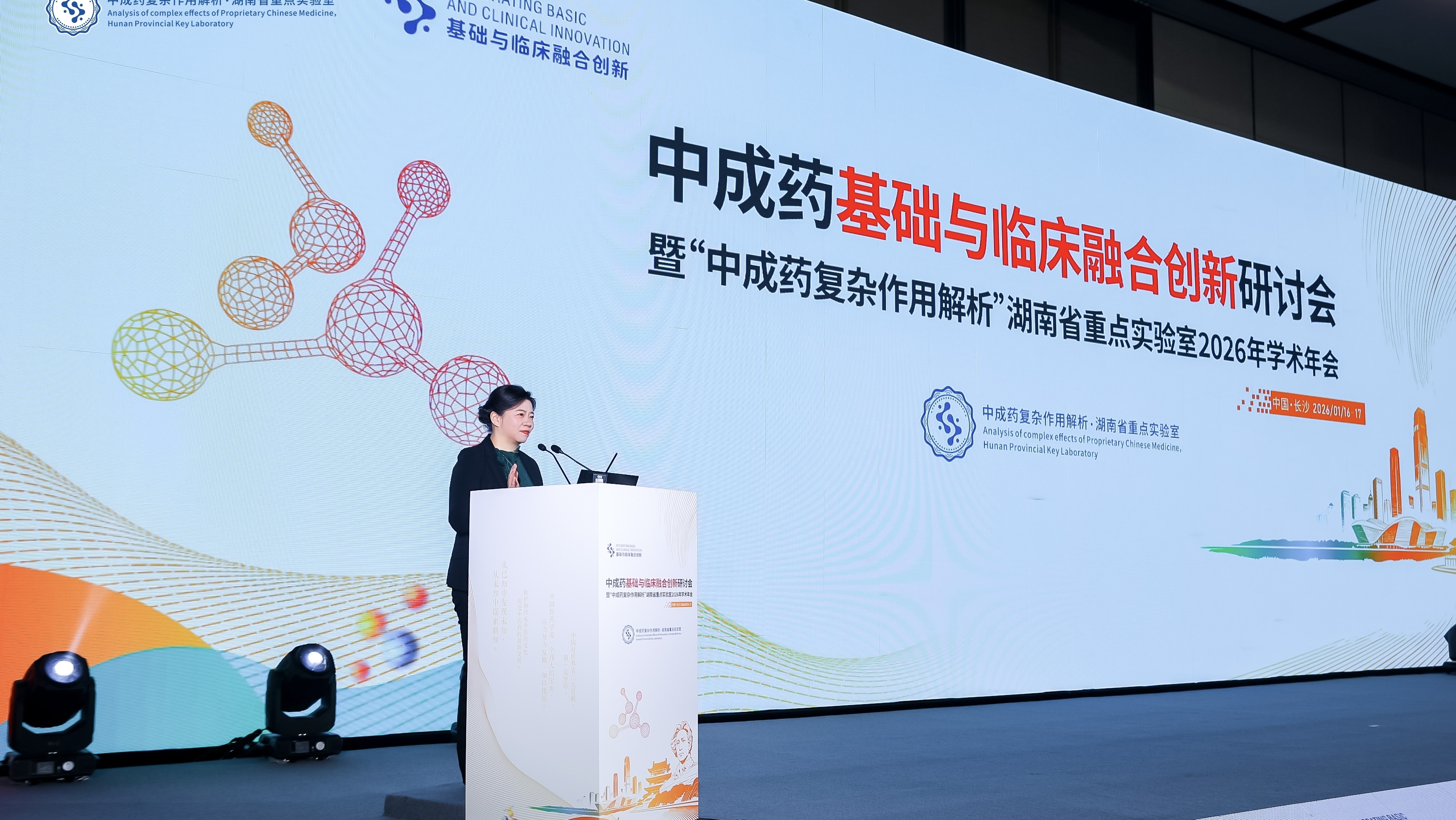 中成药基础与临床融合创新研讨会在长沙举行 中成药基础与临床融合创新研讨会现场