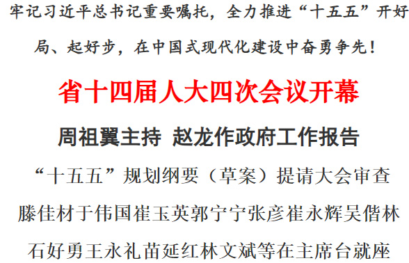 福建省十四届人大四次会议开幕