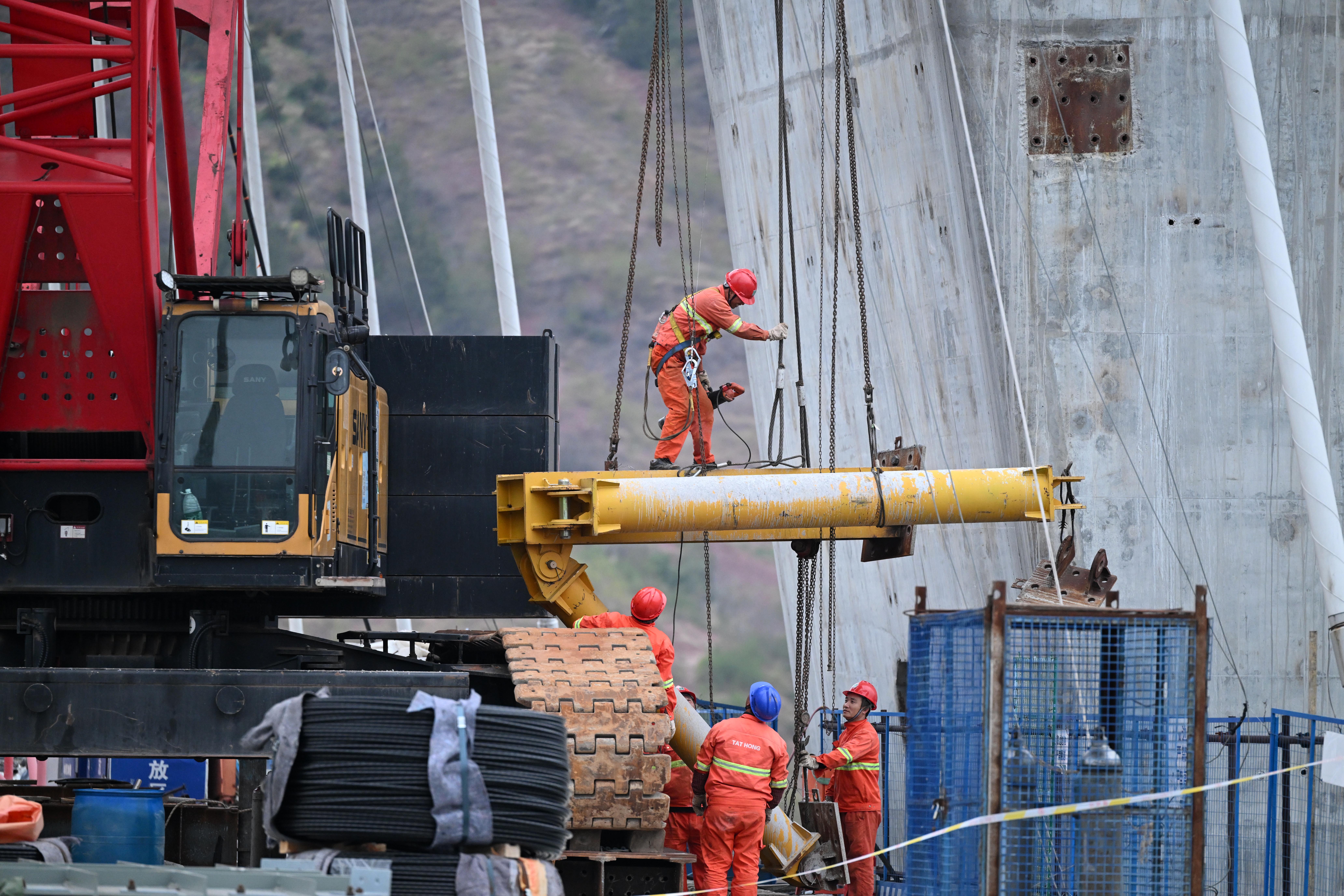 奉建高速大溪河特大桥即将合龙