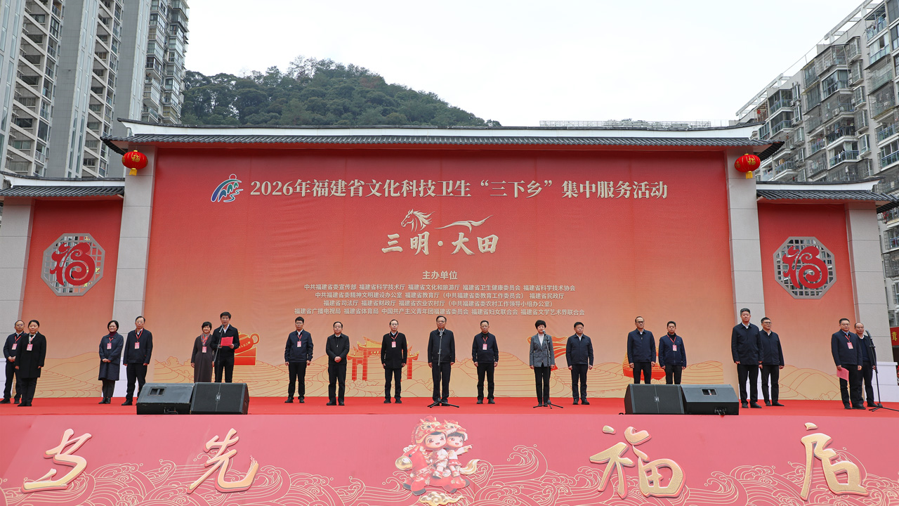 2026年福建省文化科技卫生“三下乡”集中服务活动在三明大田县启动