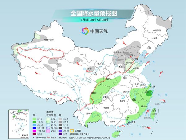 江南华南等地维持多雨格局 北方多地气温波动明显