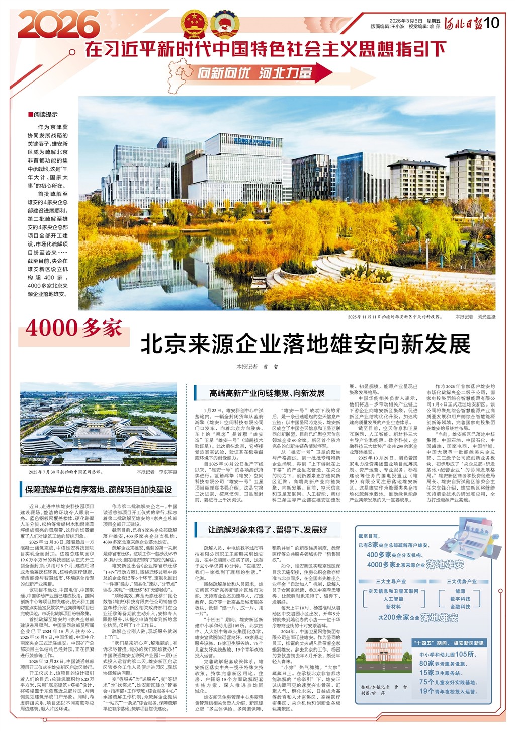 向新向优 河北力量丨4000多家!北京来源企业落地雄安向新发展 向新向优 河北力量丨4000多家!北京来源企业落地雄安向新发展