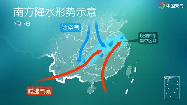 南方持续阴雨模式 贵州湖南等地雨日可达6天