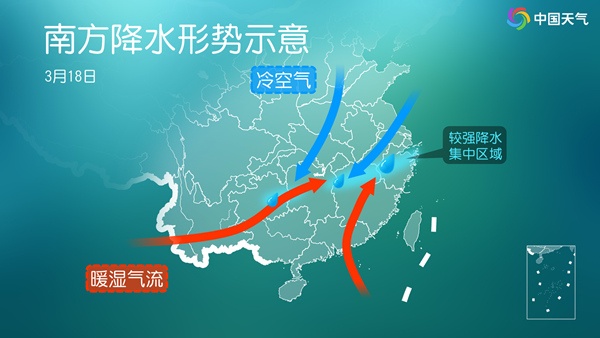 南方持续阴雨模式 贵州湖南等地雨日可达6天