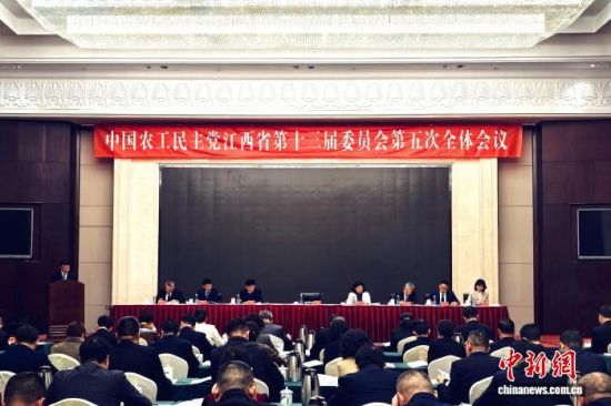 3月15日，中国农工民主党江西省第十三届委员会第五次全体会议在南昌举行。记者 吴鹏泉 摄