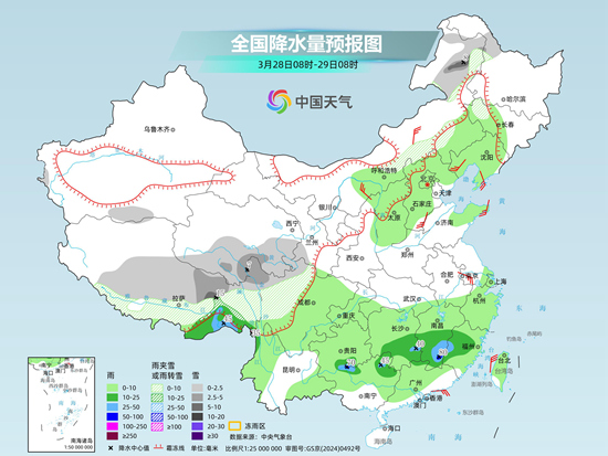 南方连阴雨江南华南累计雨量大 北方大部偏暖昼夜温差显著